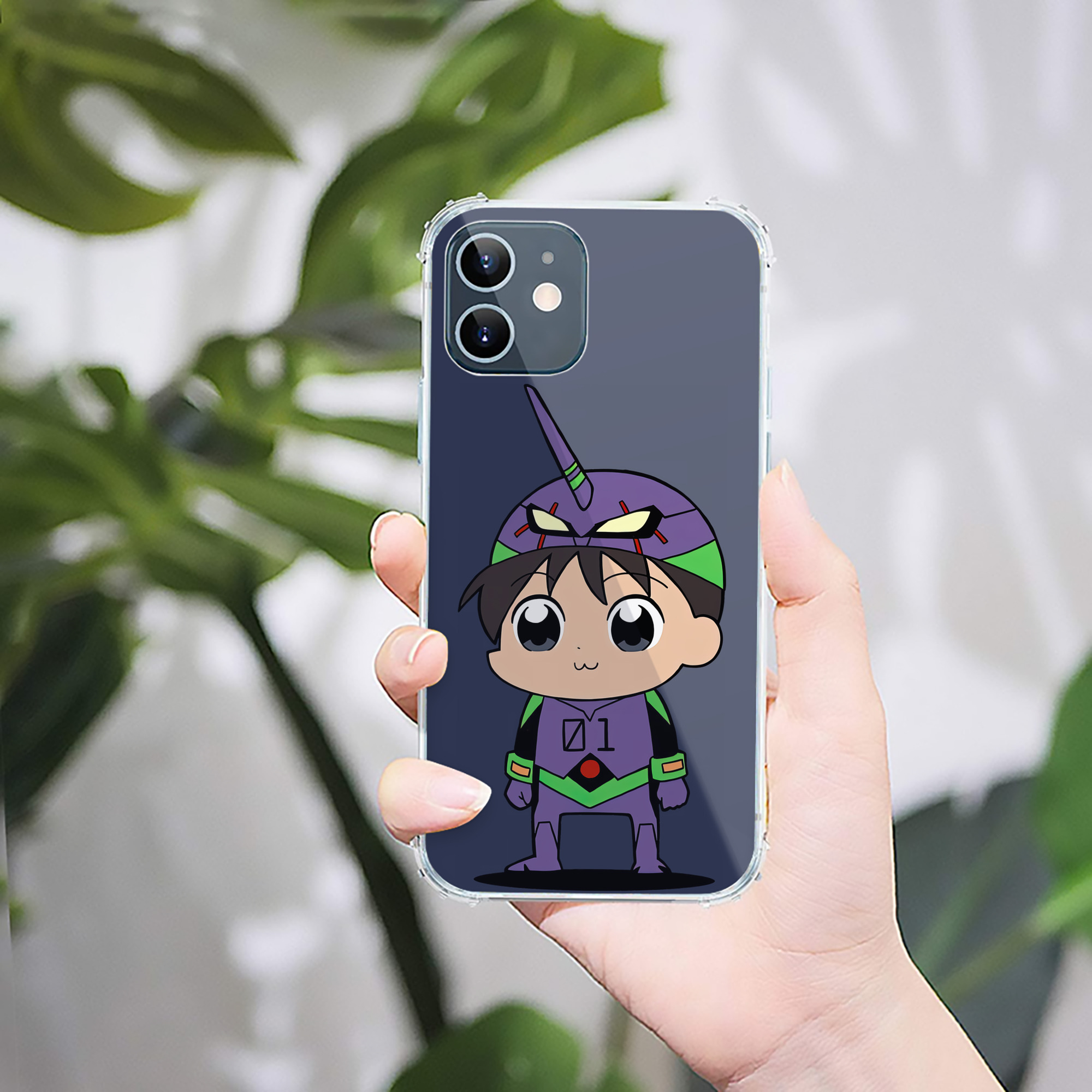 （画像用） EVA 新世紀エヴァンゲリオン 【iPhone 12シリーズ対応】透明スマホケース（クリアソフトケース）